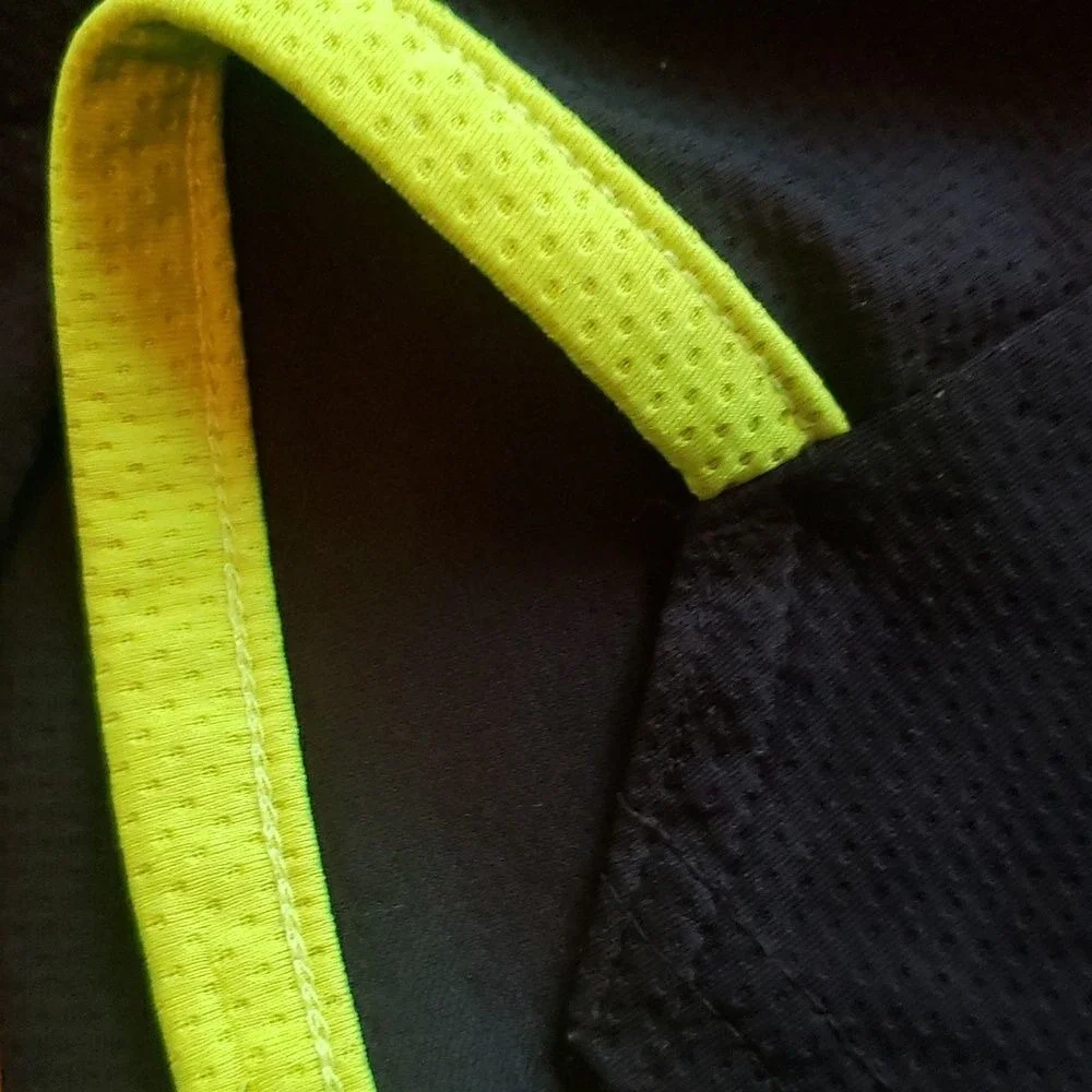 Old Navy Dry Fit Youth 14/16 Black Neon Accent Athletic Shorts‎ Youth Male